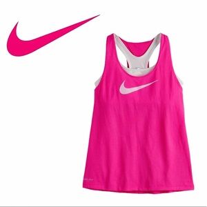 NWT Nike Built-In Sports Bra Racerback Tank Top